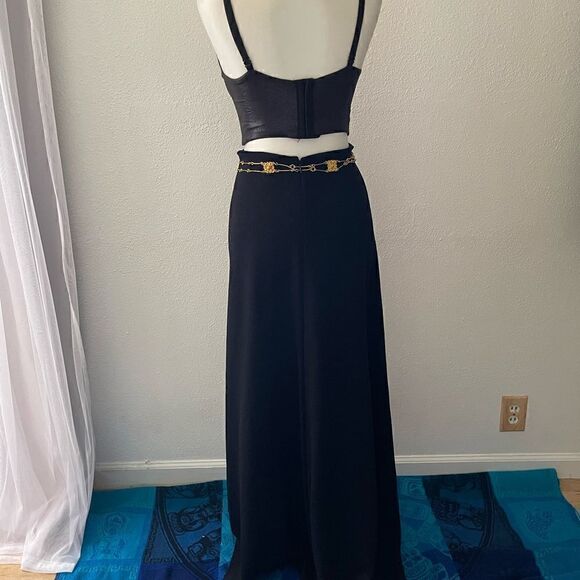 ST.JHON by Marie gray black maxi skirt size 6 - Picture 6 of 15